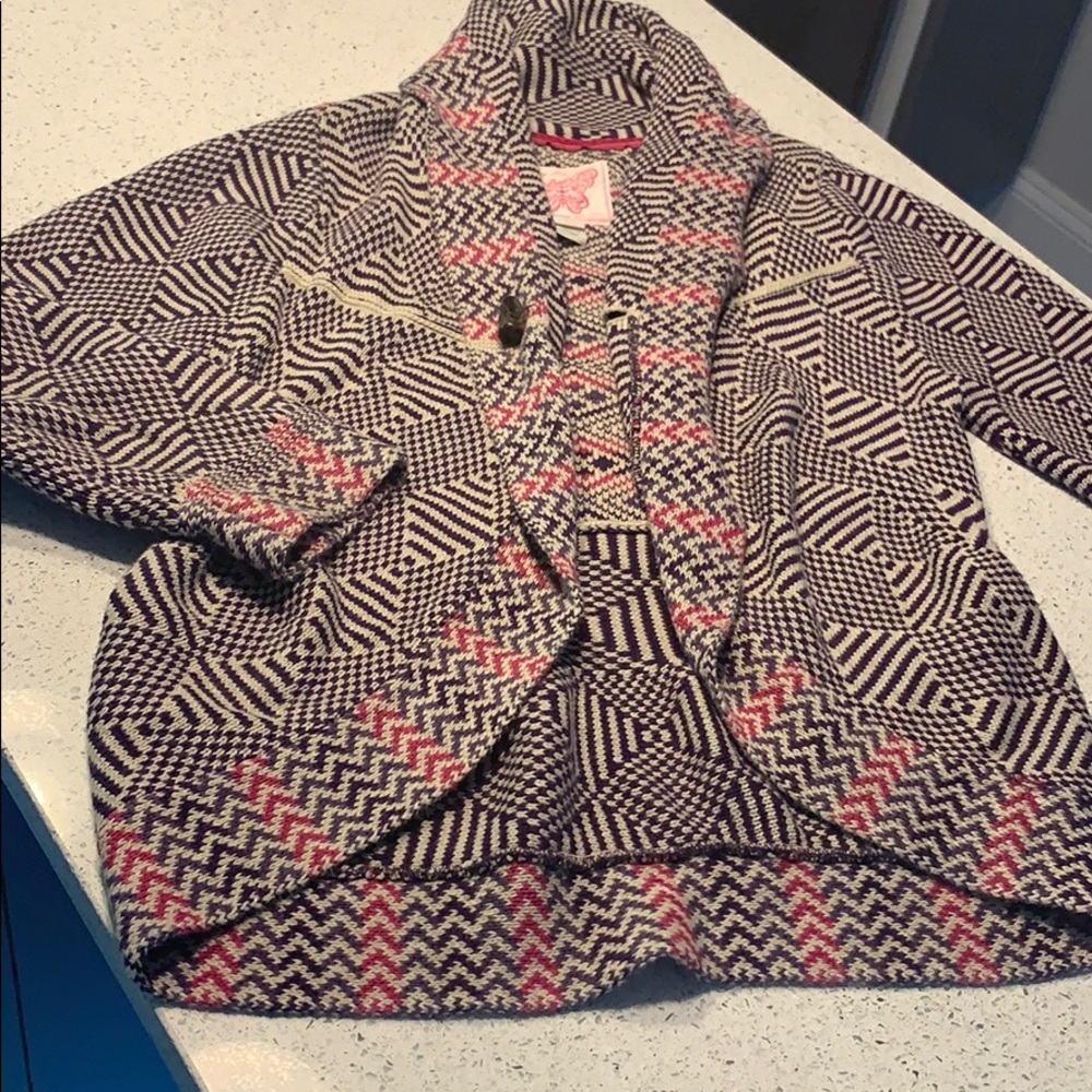 Monsoon Geometric Knit Cardigan